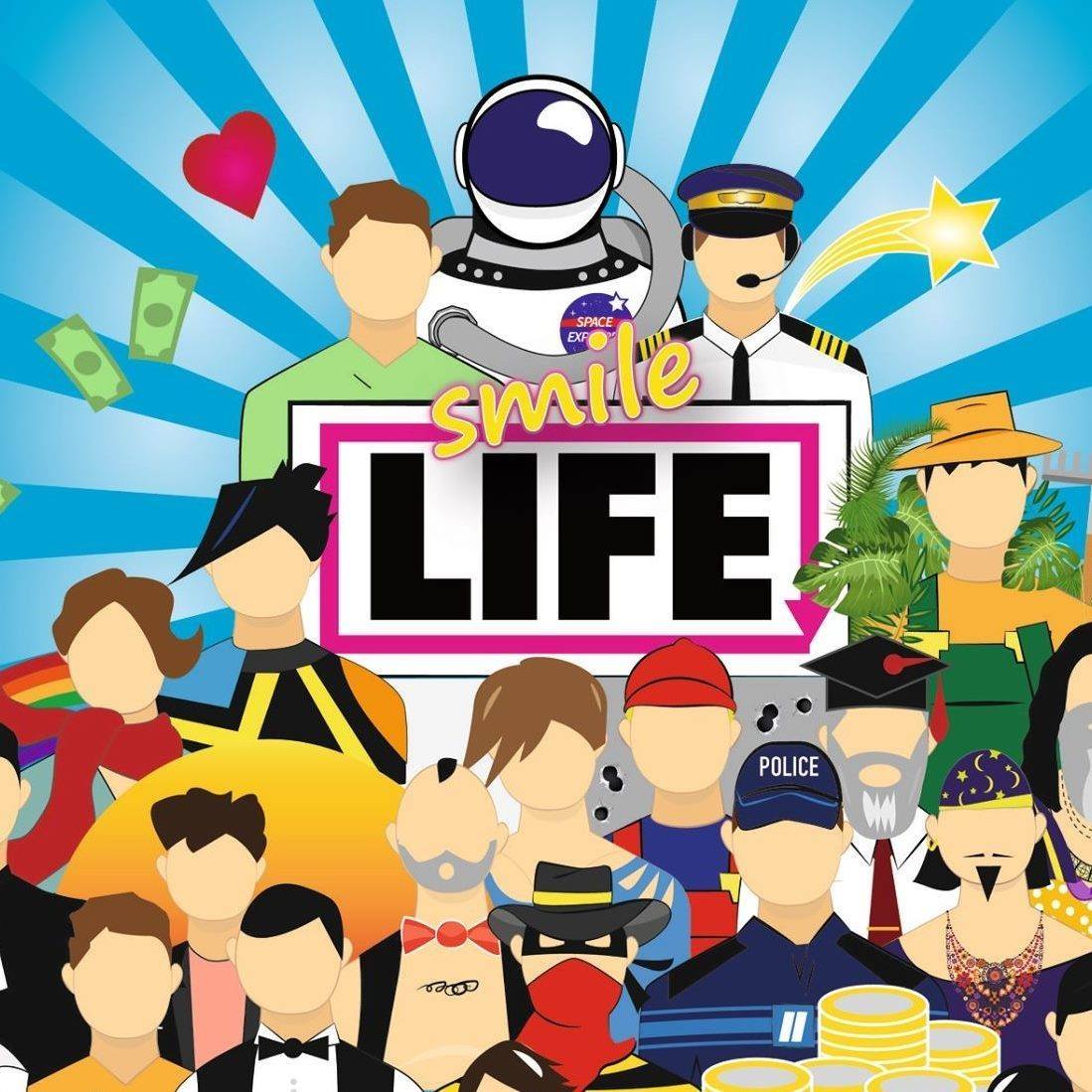 Le jeu de société Smile Life propose de recommencer sa vie à zéro (et  d'être heureux)